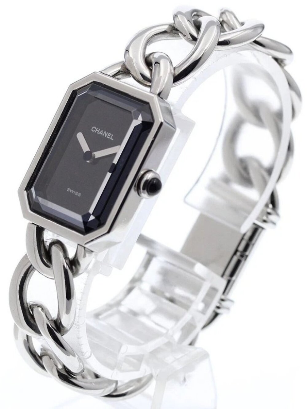 CHANEL Premiere M size H0452 black Dial Quartz Ladies Watch_967244